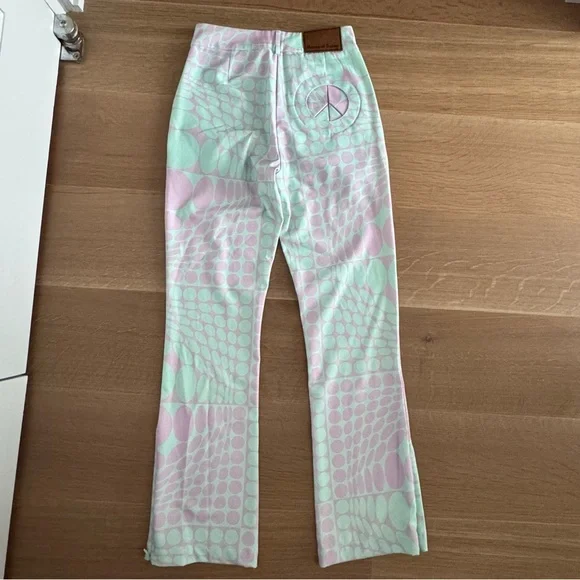 NWOT House of Sunny Purple Haze Party Pants and matching sample top, size S - Picture 6 of 7